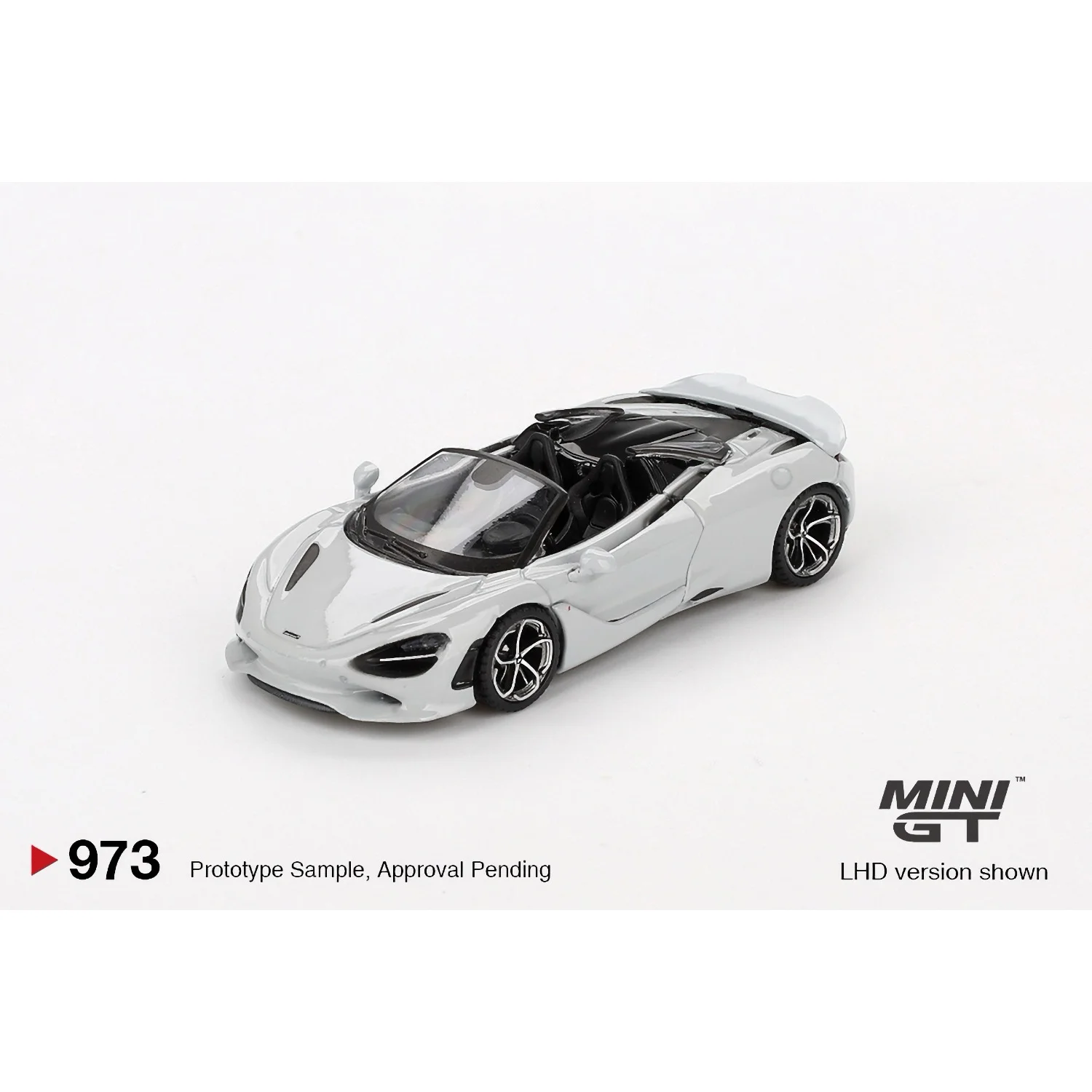 McLaren 750S Spider Cirrus Grey - Grå - 973 - Mini GT - 1:64