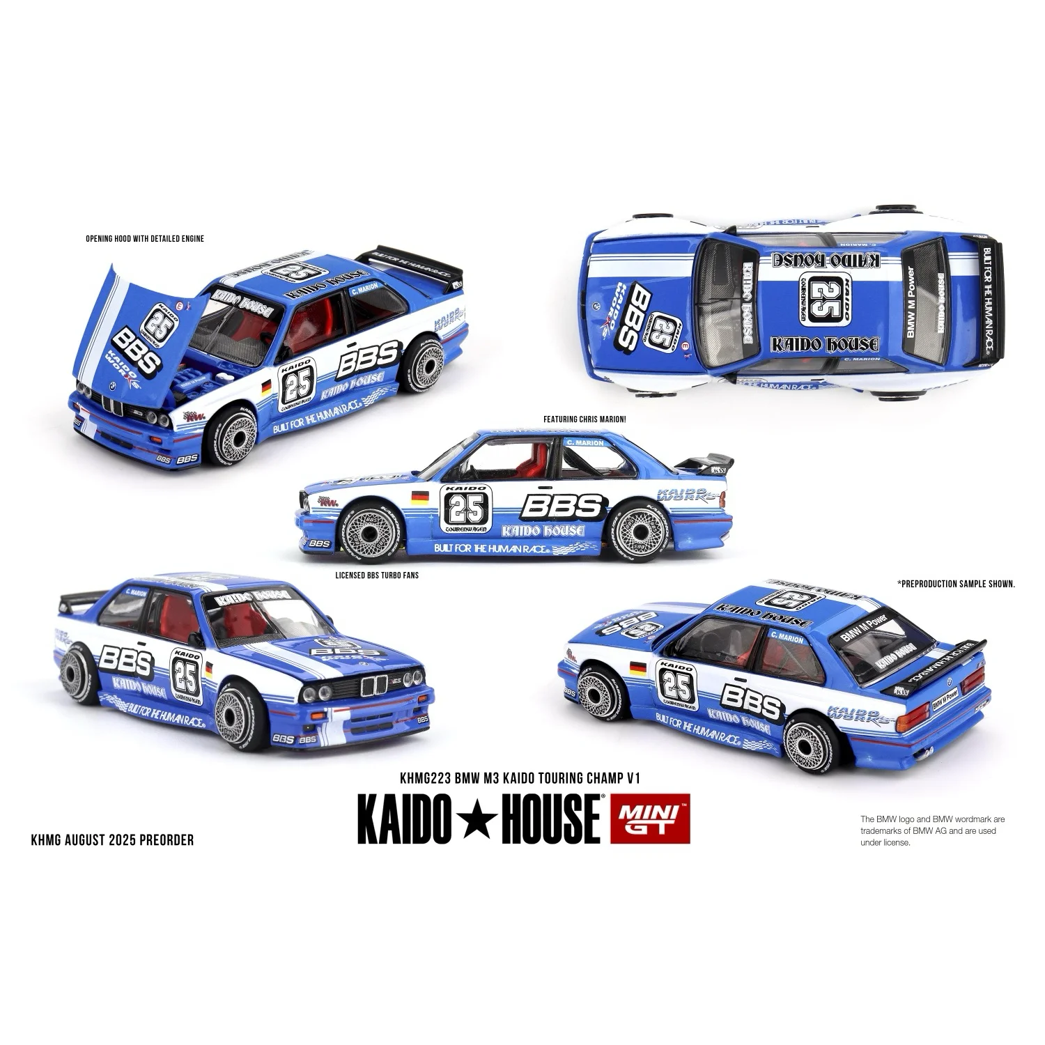 BMW M3 Kaido Touring Champ V1 - 223 - Kaido House x Mini GT - 1:64