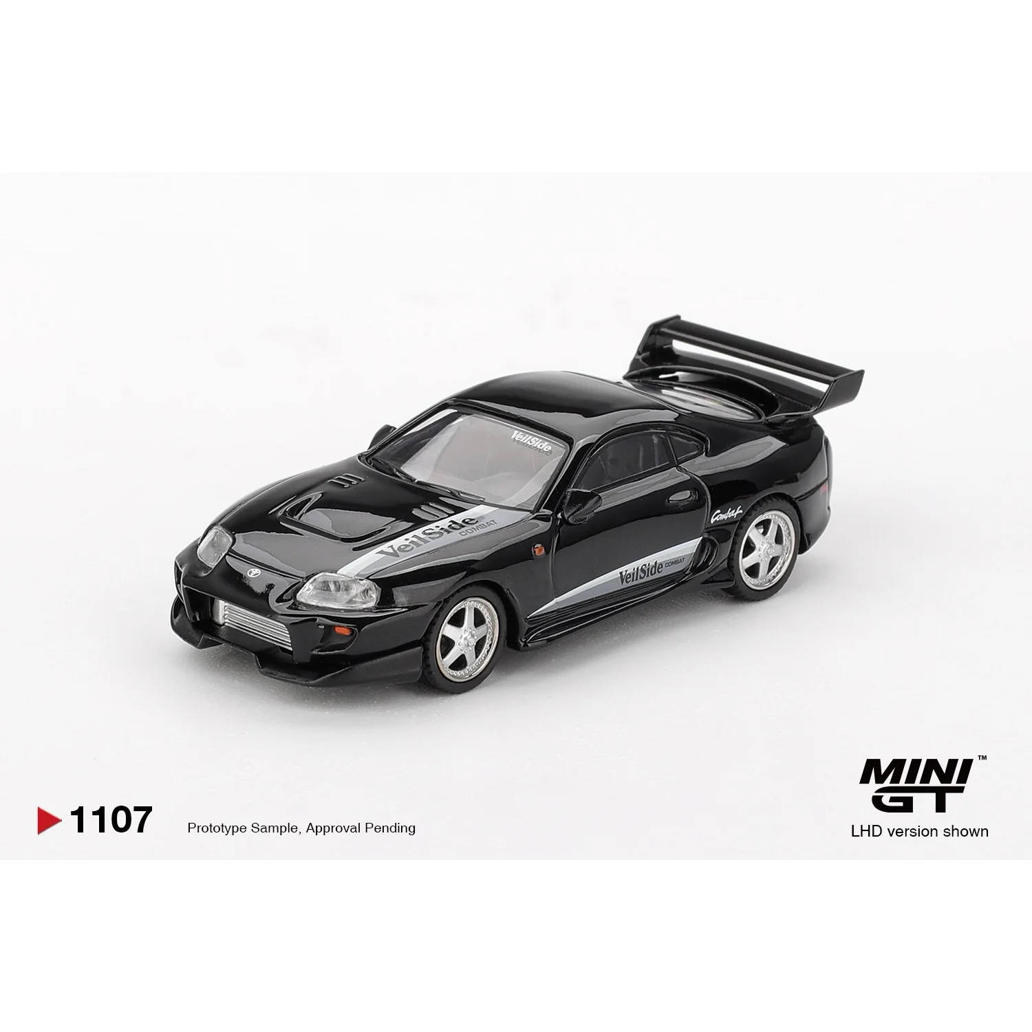 Toyota Supra VeilSide Combat V-II Black - Svart - 1107 - Mini GT - 1:64