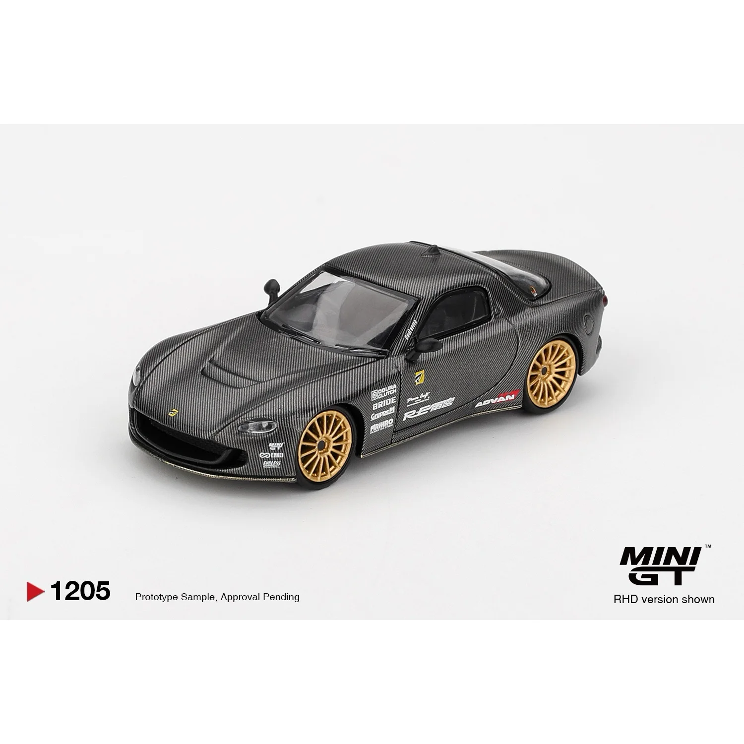 Mazda RX-7 RE-Amemiya Matsukiyo KOKU 3 Rotor NA-7 - Grå - 1205 - Mini GT - 1:64