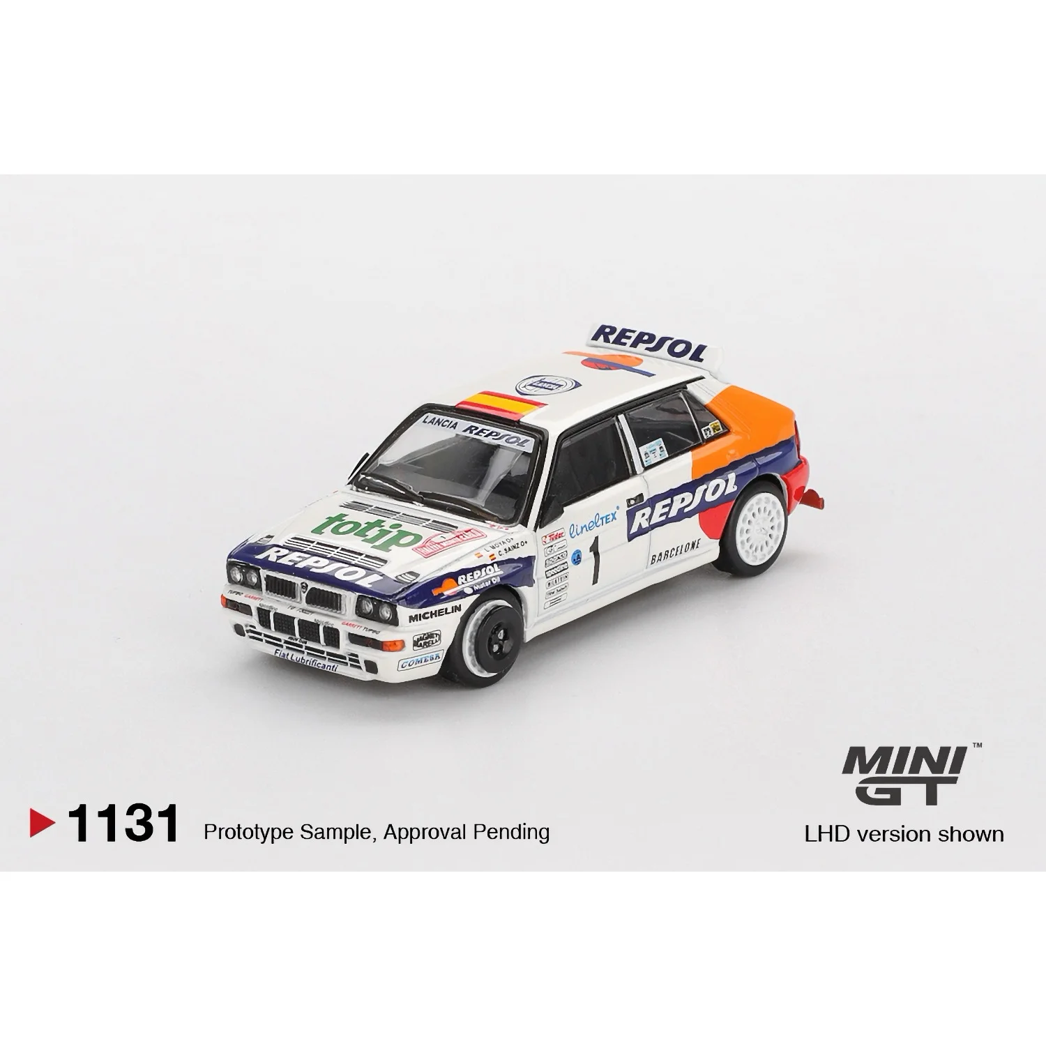 Lancia Delta HF Integrale Evoluzione #1 1993 Rallye Monte-Carlo - Vit - 1131 - Mini GT - 1:64