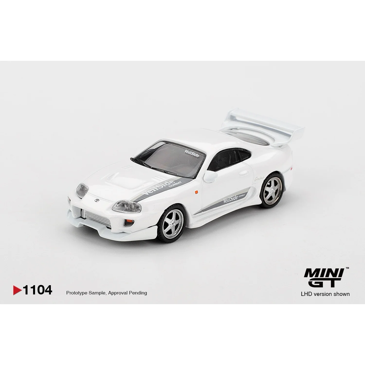 Toyota Supra VeilSide Combat V-I White - Vit - 1104 - Mini GT - 1:64