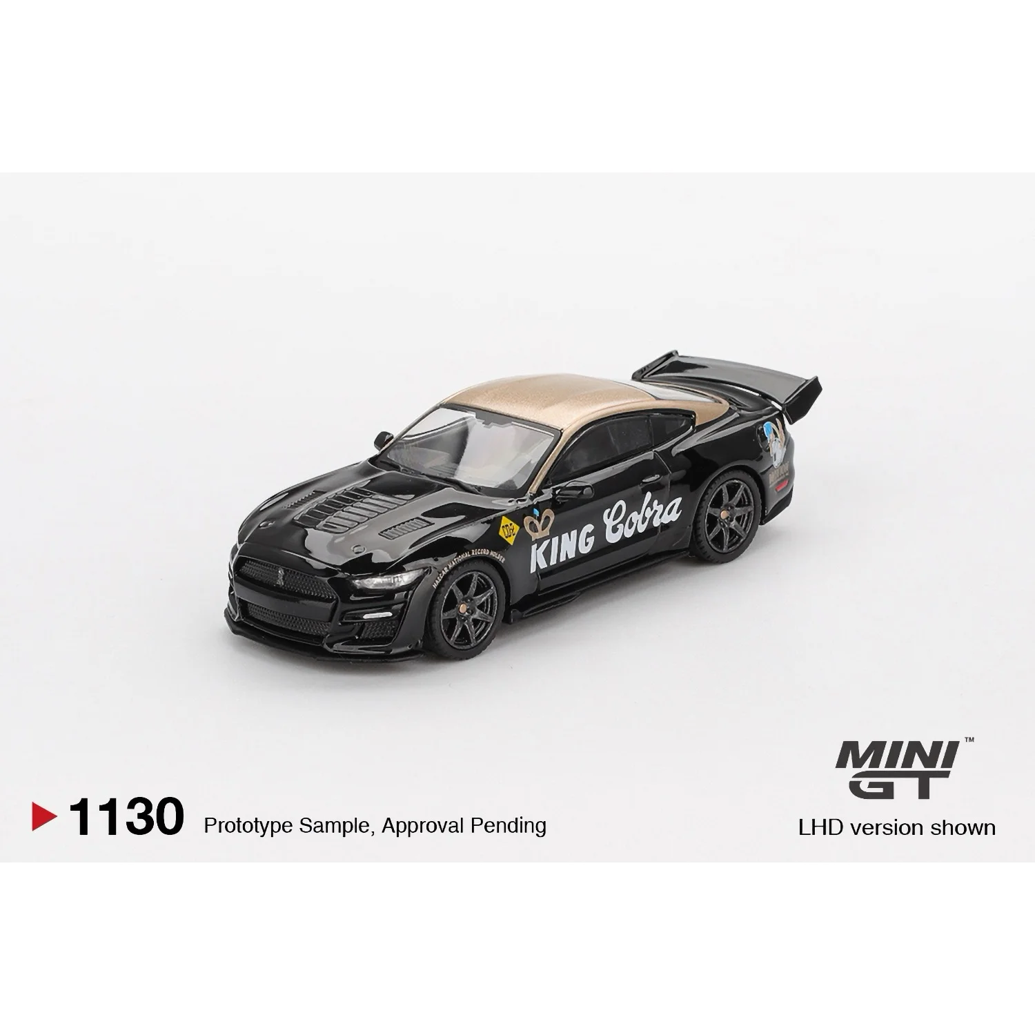 Shelby GT500 Dragon Snake Concept Black/Gold - Svart - 1130 - Mini GT - 1:64