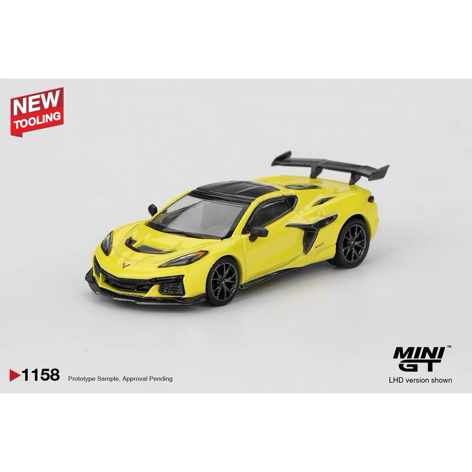 Chevrolet Corvette ZR1 Accelerate Yellow - Gul - 1158 - Mini GT - 1:64