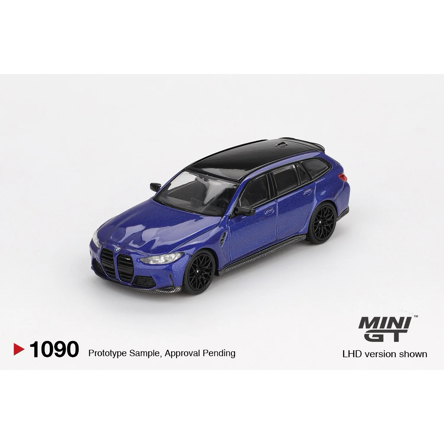 BMW M3 Competition Touring Portimao Blue Metallic - Blå - 1090 - Mini GT - 1:64