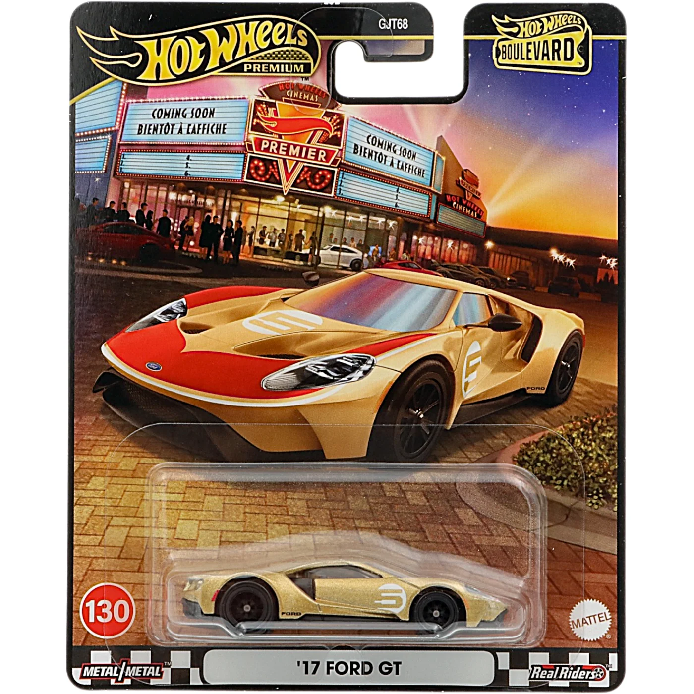 '17 Ford GT - Guld - Boulevard 130 - Hot Wheels