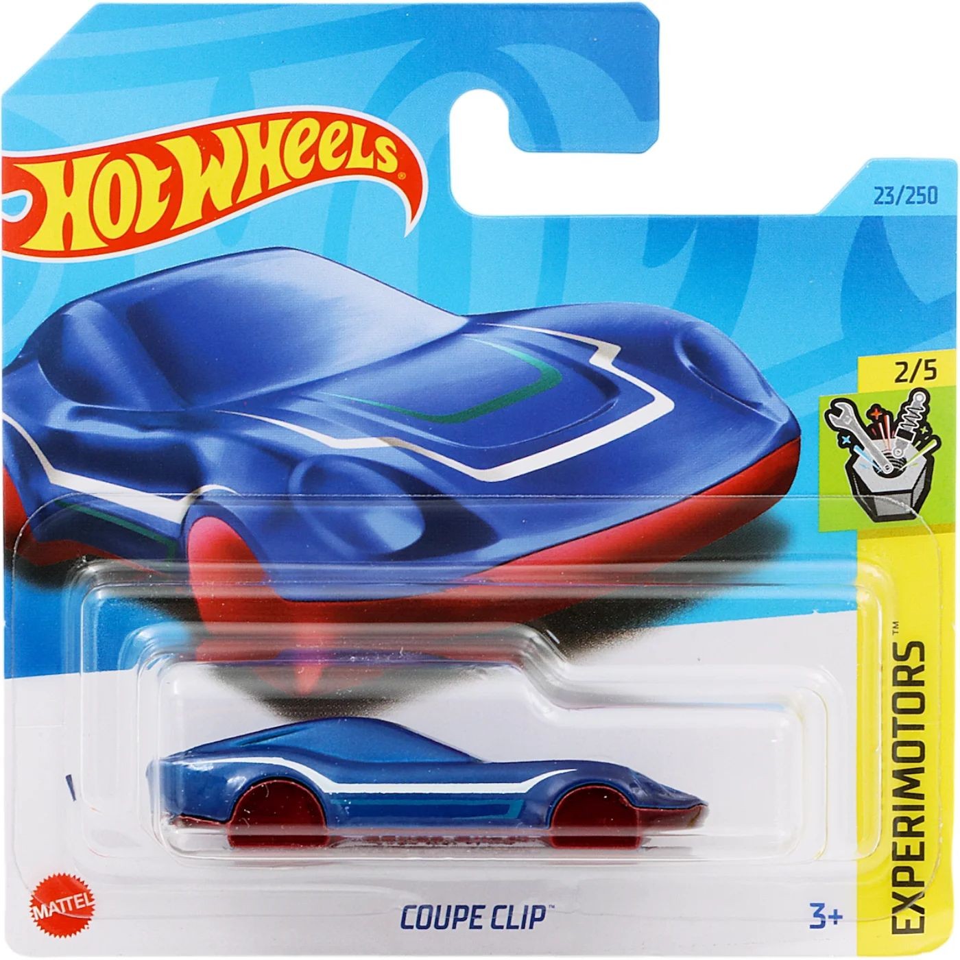 Coupe Clip – Experimotors – Nyckelring – Blå – Hot Wheels