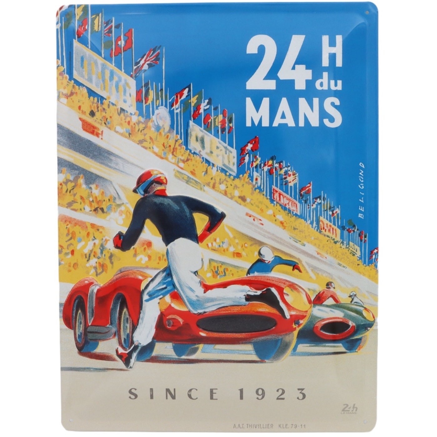 24 H du MANS – Le Mans – Since 1923 – Plåtskylt – 30×40 cm