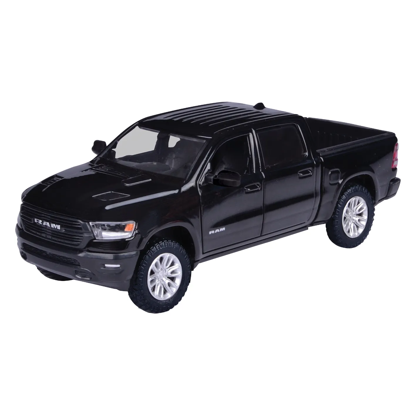 2019 RAM 1500 Crew Cab Laramie – Svart – Motormax – 1:27