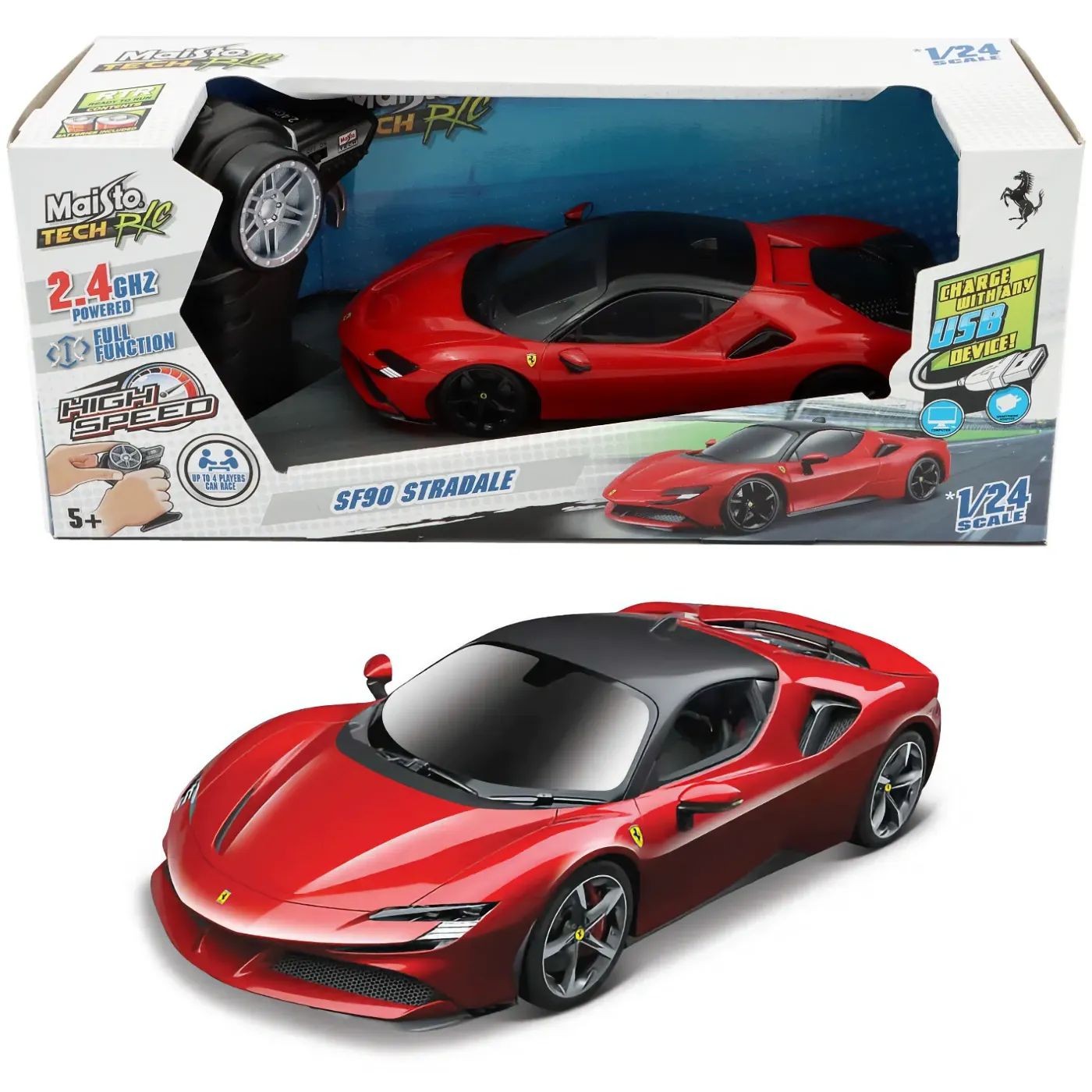 Ferrari SF90 Stradale – Radiostyrd – Maisto – 1:24