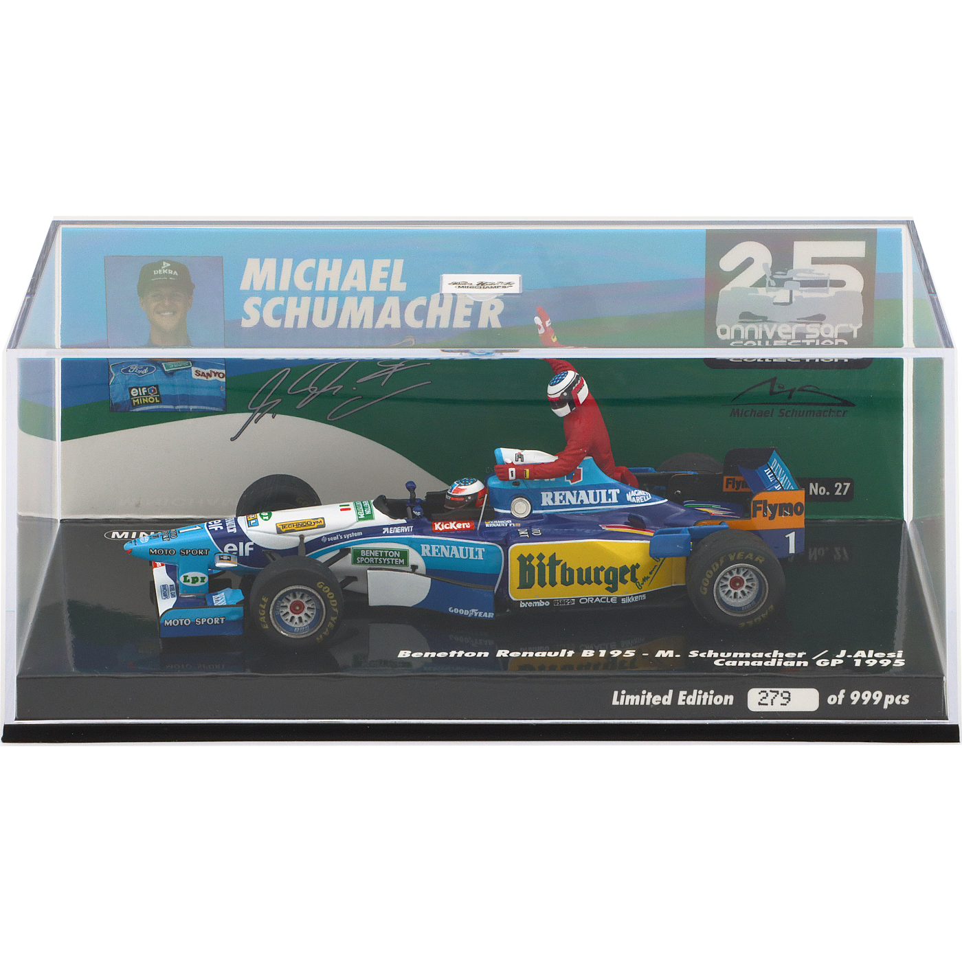 Benetton Renault B195 - Schumacher + Alesi - Minichamps 1:43
