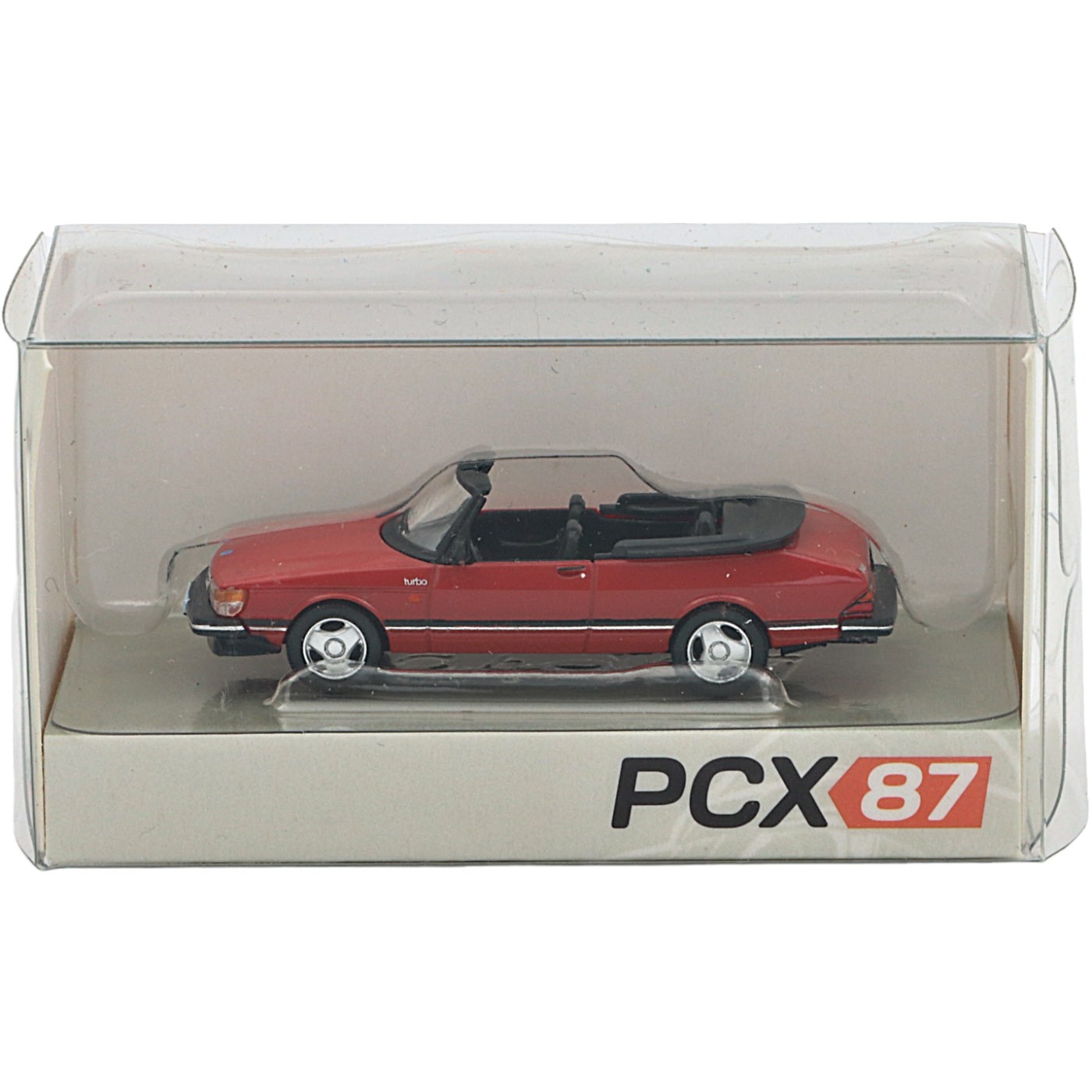 Saab 900 Convertible – Röd – 1986 – PCX87 – 1:87