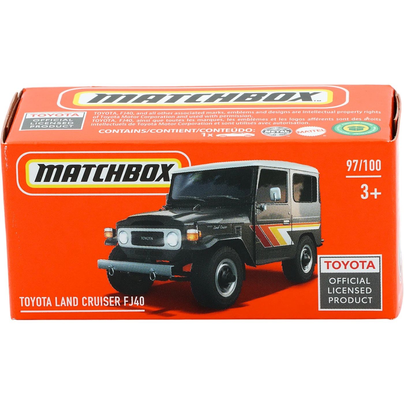 Läs mer om Toyota Land Cruiser FJ40 - Grå - Power Grab - Matchbox