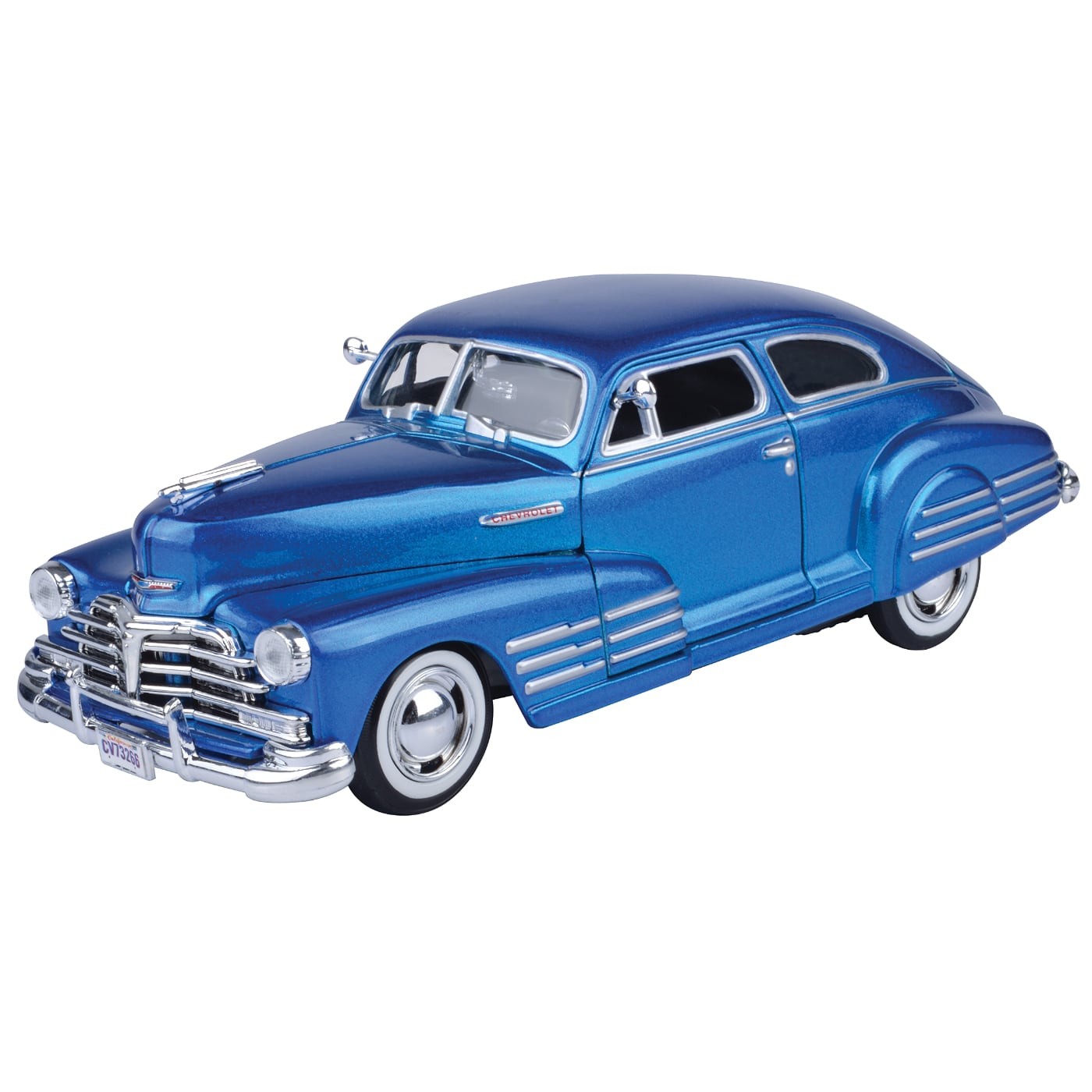 1948 Chevy Aerosedan Fleetline – Blå – Motormax – 1:24