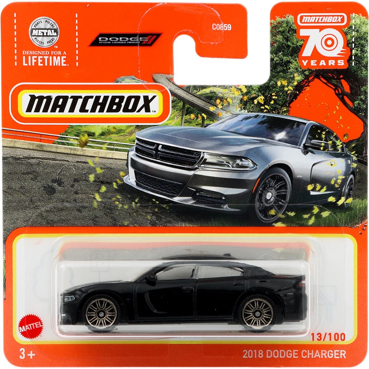 2018 Dodge Charger – Svart – Matchbox 70 Years – Matchbox