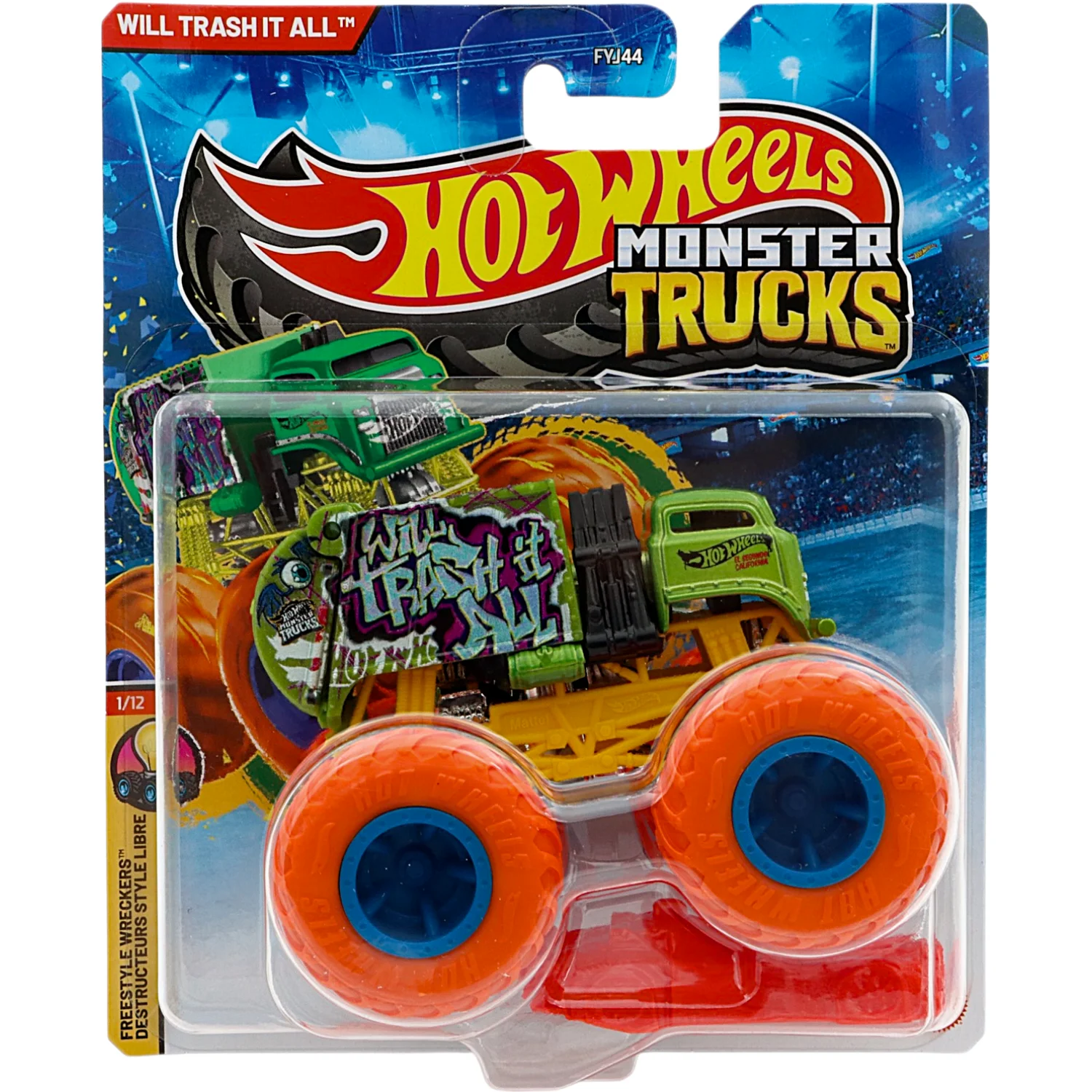 Will Trash It All - Freestyle Wreckers - Monster Truck - Hot Wheels