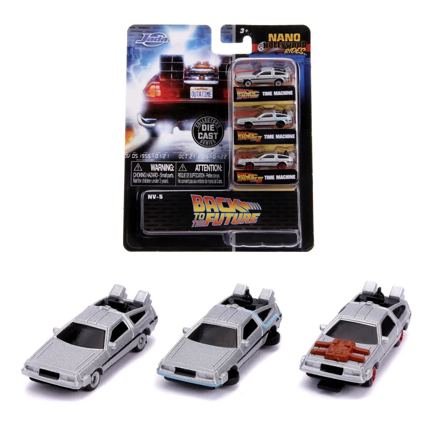 Back to the Future – 3-pack – Nano Cars – NV-5 – Jada Toys