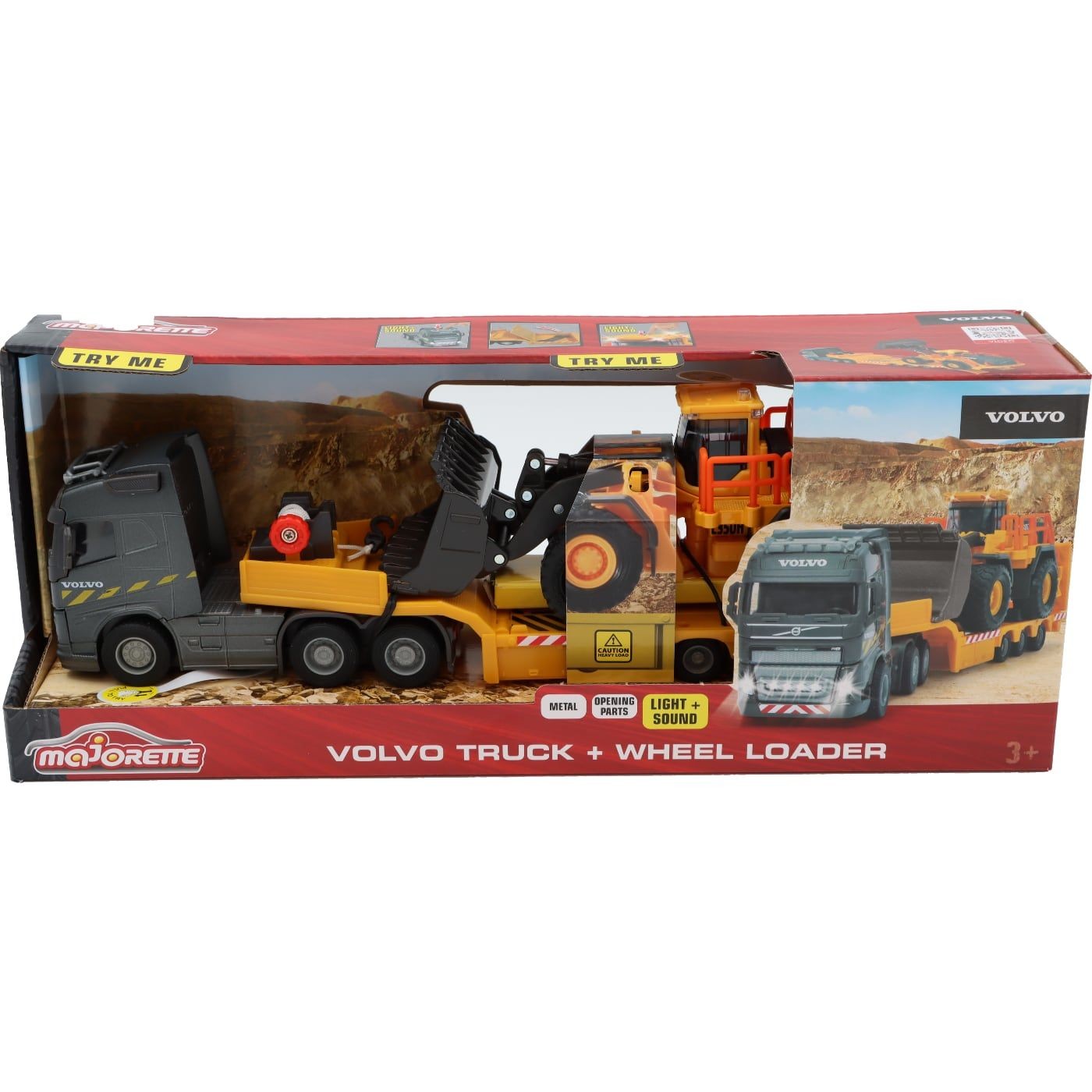 Läs mer om Volvo Truck + Wheel Loader - Majorette Grand Series