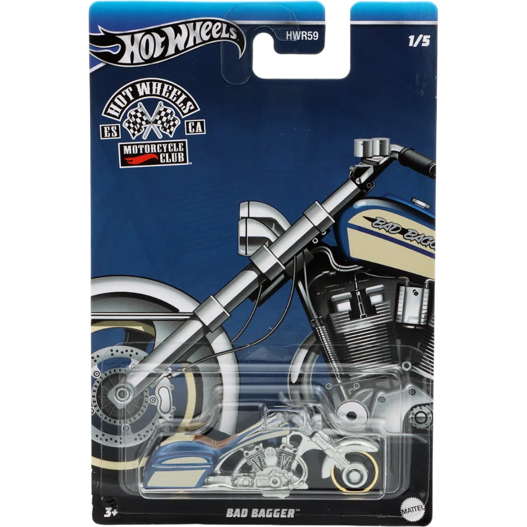 Bad Bagger – Blå – Motorcycle Club – 1/5 – Hot Wheels