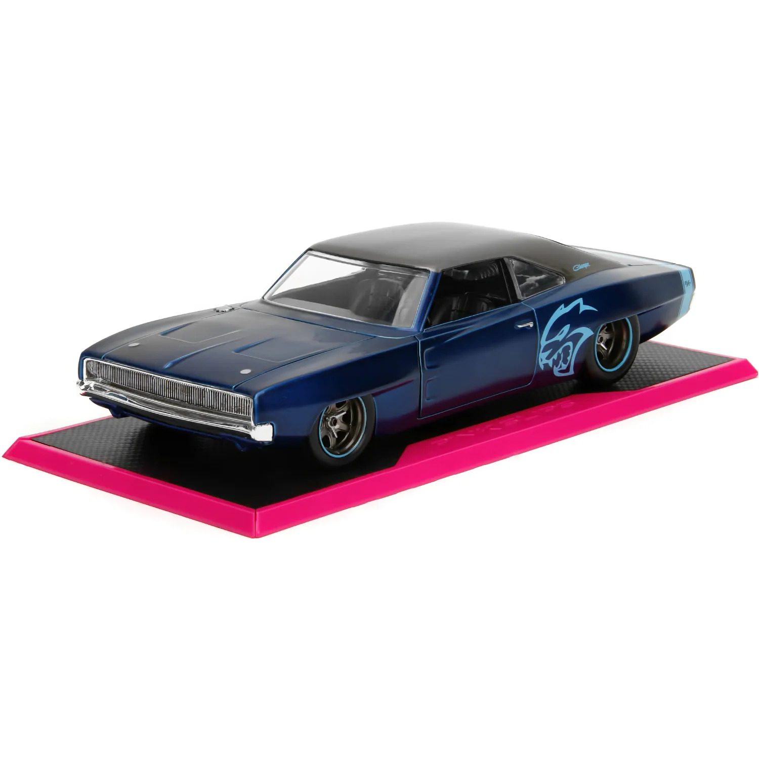 1968 Dodge Charger Widebody - Blå - Pink Slips - Jada - 1:24