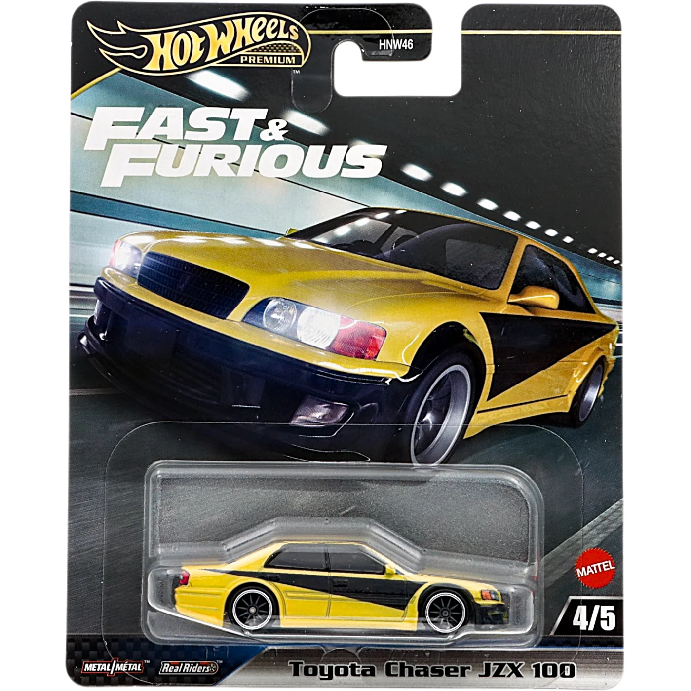 Toyota Chaser JZX 100 - Gul - Fast & Furious - Hot Wheels Premium