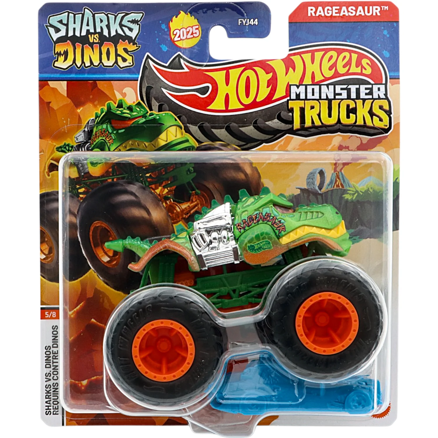 Rageasaur - Sharks Vs. Dinos - Monster Truck - Hot Wheels