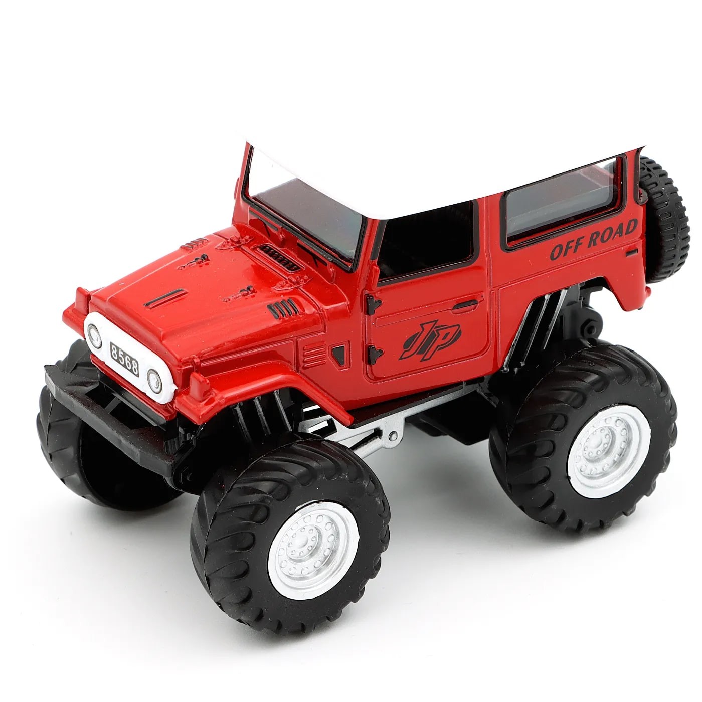 Jeep – Leksaksbil med Pullback – Röd – 9 cm