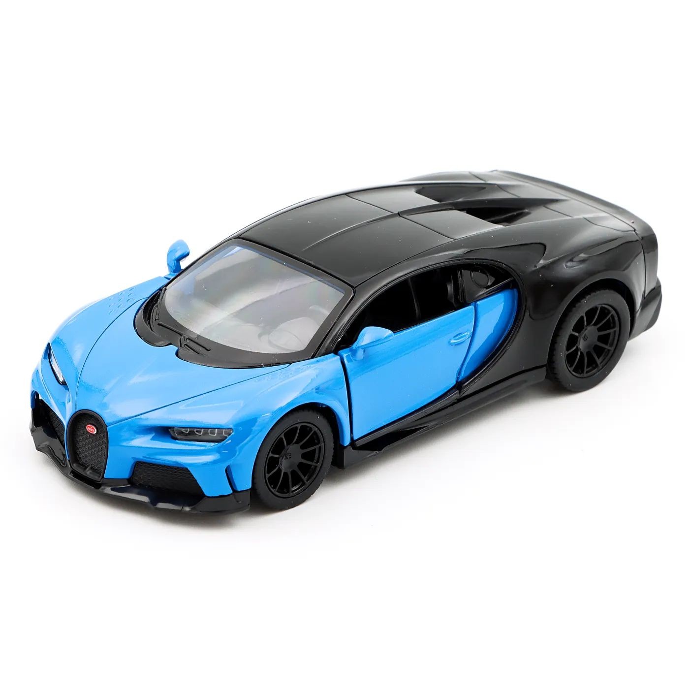 Läs mer om Bugatti Chiron Supersport - Blå och Svart - Kinsmart - 1:38