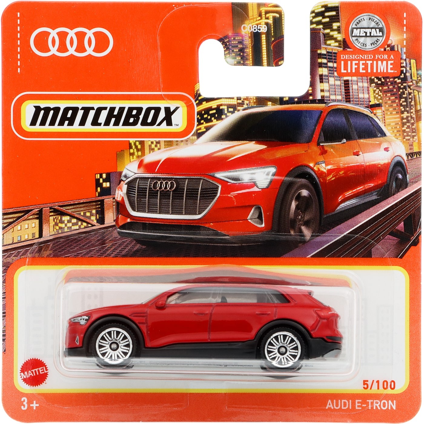 Audi E-Tron – Röd – Matchbox