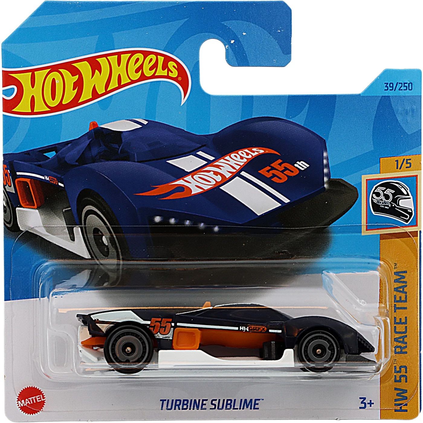 Läs mer om Turbine Sublime - HW 55 Race Team - Blå - Hot Wheels