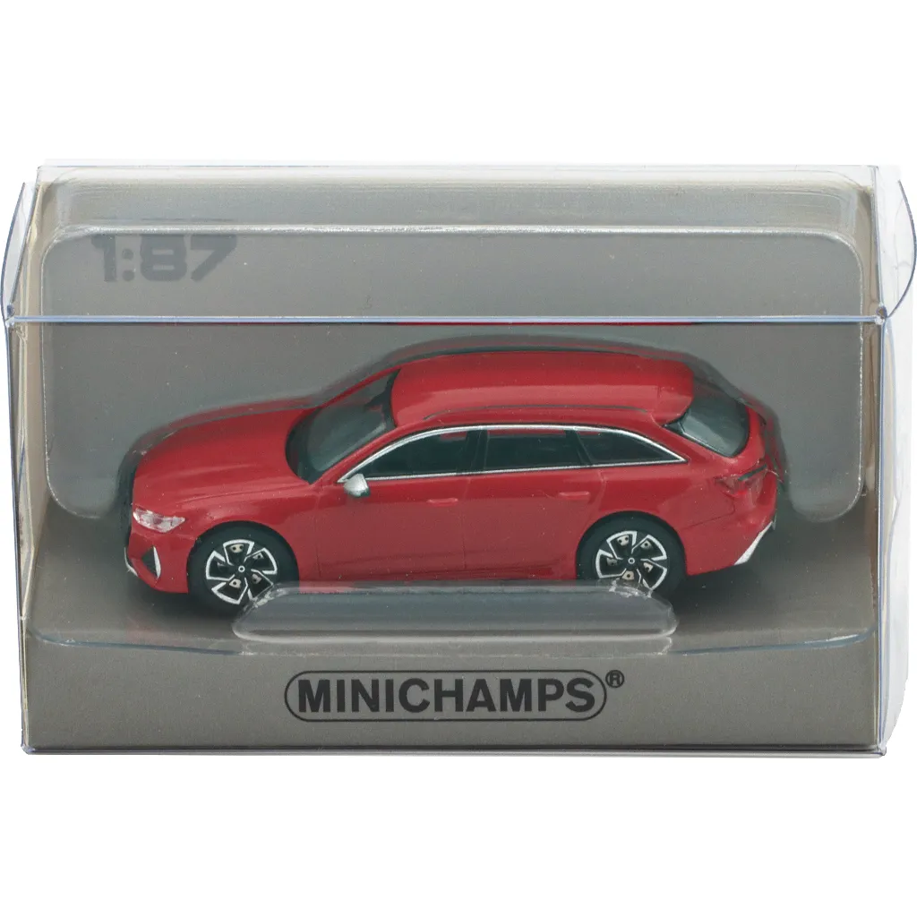 Audi RS6 Avant – 2019 – Red Metallic – Minichamps – 1:87