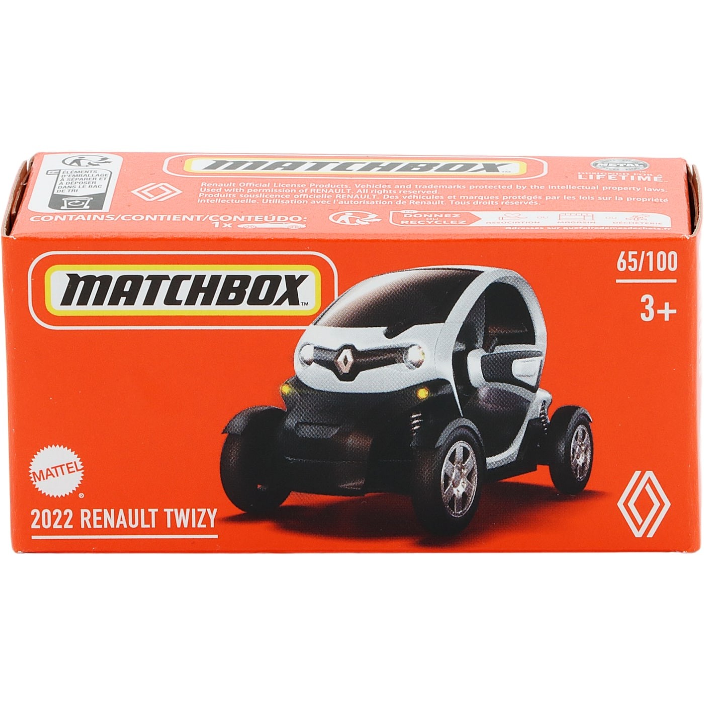 2022 Renault Twizy – Vit – Power Grab – Matchbox