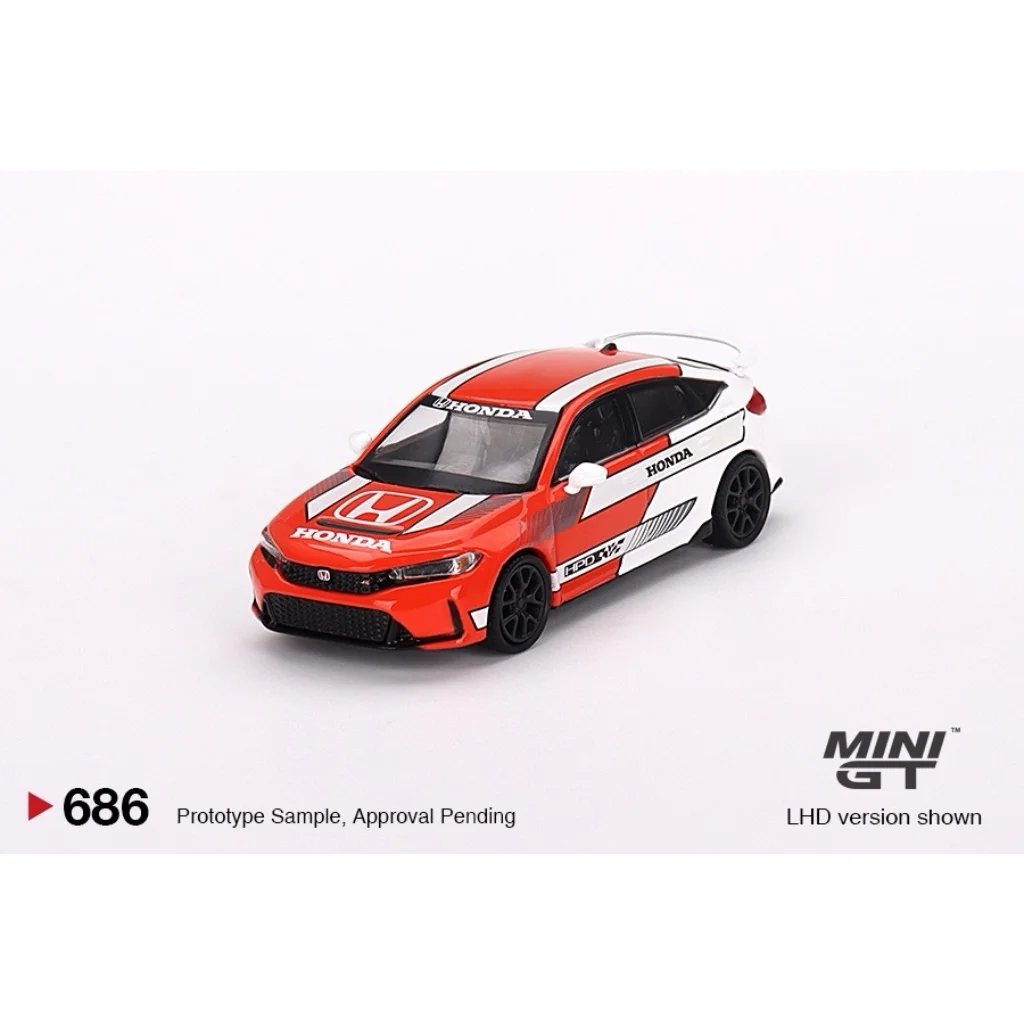 Honda Civic TYPE R #1 2023 Pace Car Red - 686 - Mini GT