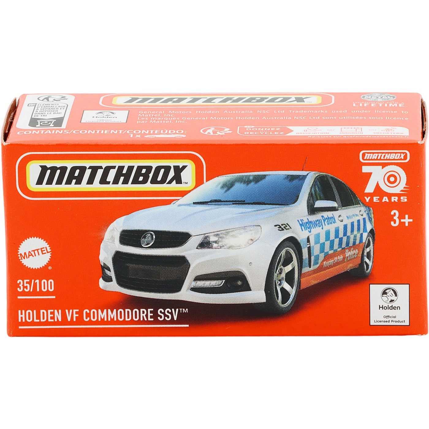 Holden VF Commodore SSV – Vit – Power Grab – Matchbox