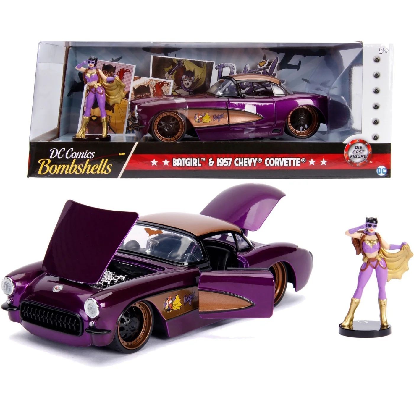 Batgirl &amp 1957 Chevrolet Corvette – Jada Toys – 1:24