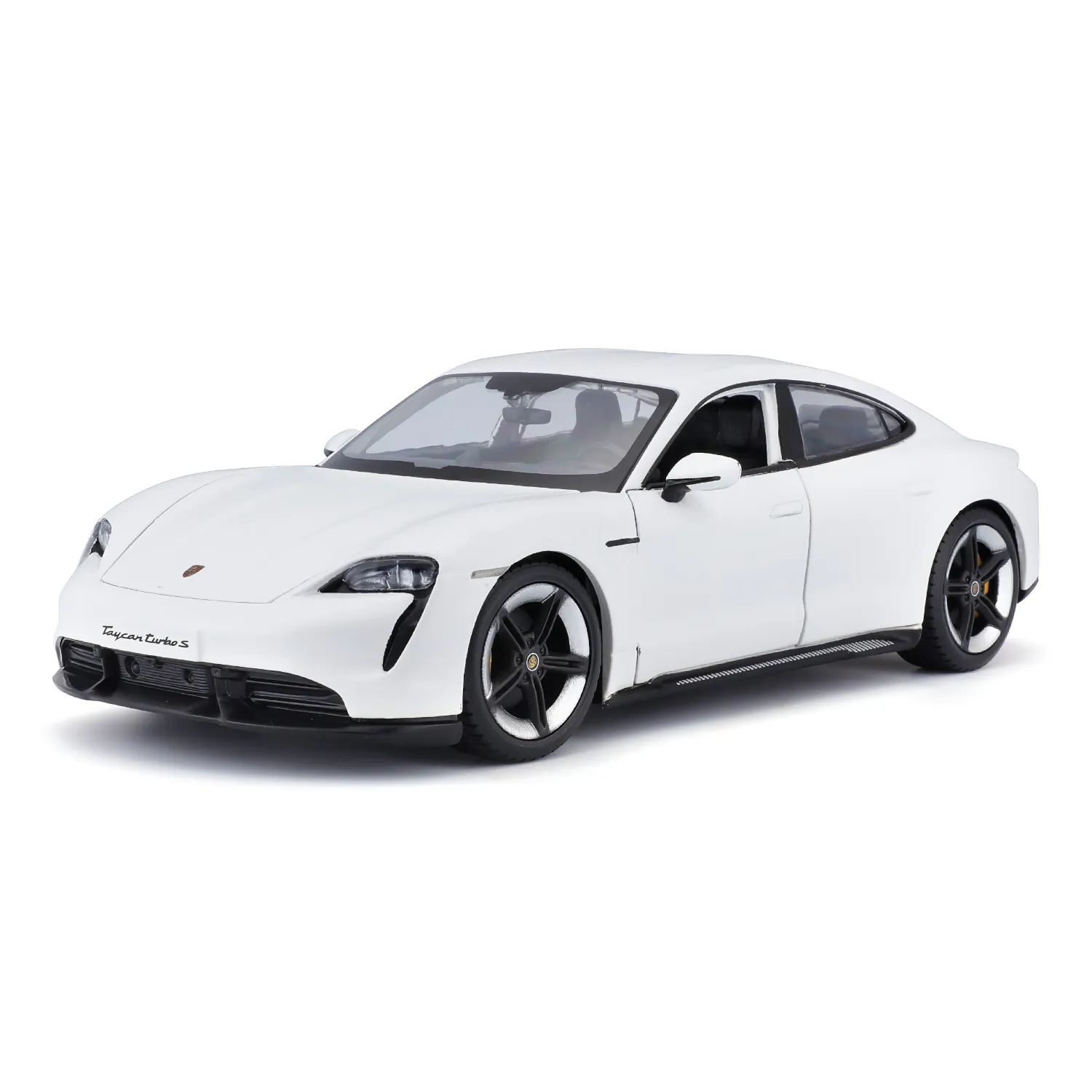 Porsche Taycan Turbo S - 2020 - Vit - Bburago - 1:24