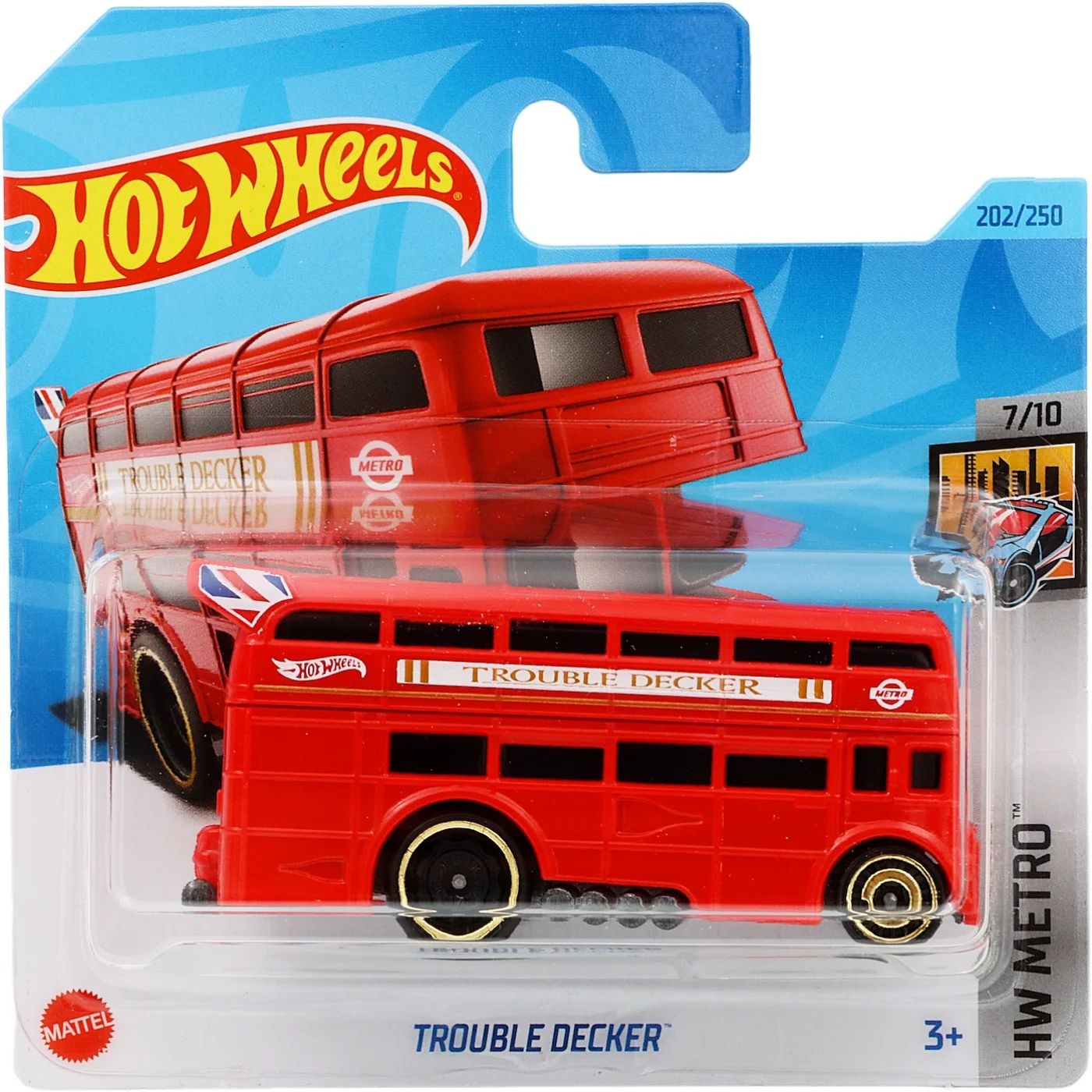 Läs mer om Trouble Decker - HW Metro - Röd - Hot Wheels