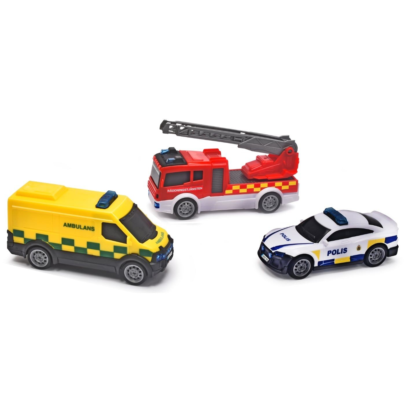 Läs mer om SOS Team Set - Svenska fordon - Dickie Toys