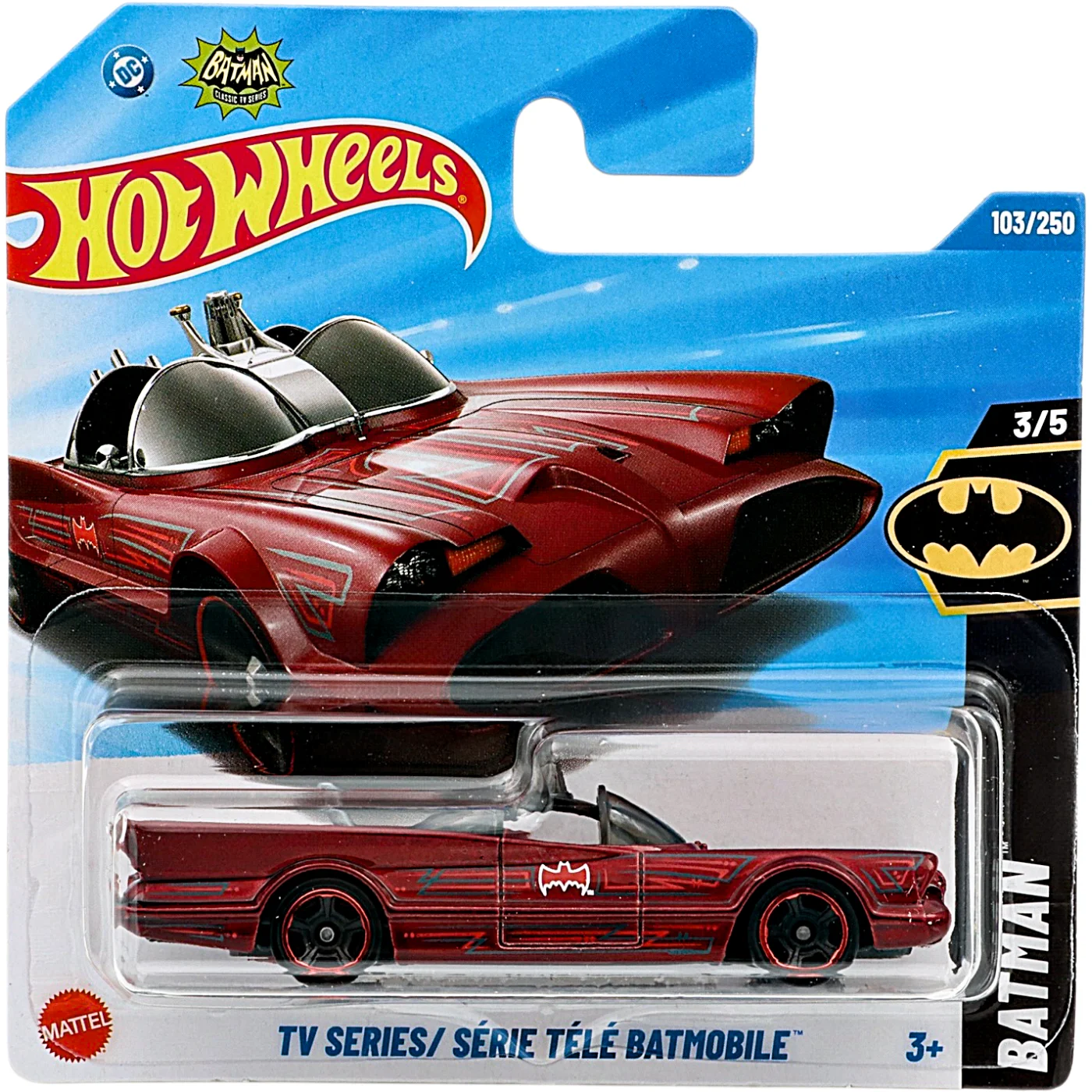 TV Series Batmobile - Röd - Batman - Hot Wheels