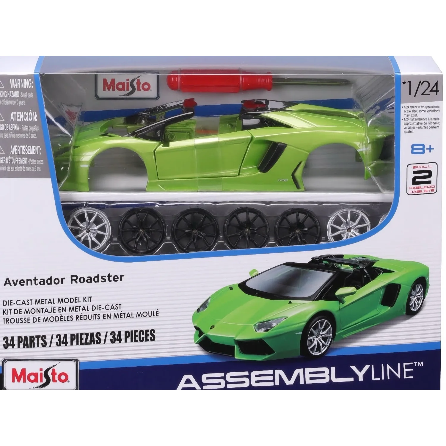 Lamborghini Aventador Roadster - Byggsats - Assembly Line - Maisto - 1:24
