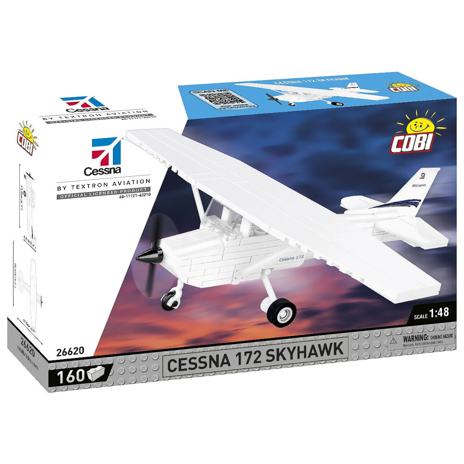 Cessna 172 Skyhawk - Vit - Byggklossar - 26620 - COBI - 1:48