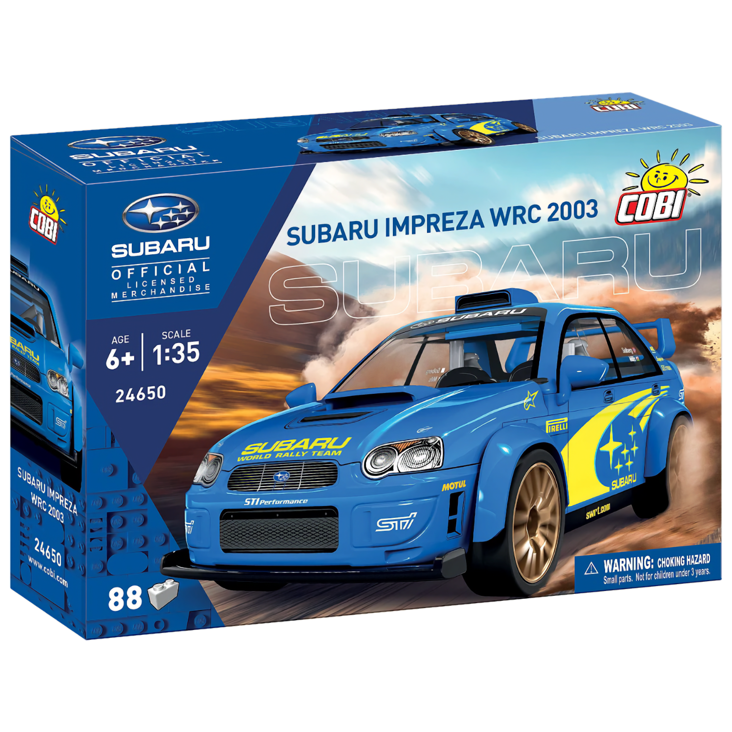 Subaru Impreza WRC 2003 - Blå - Klossbyggmodell - 24650 - COBI - 1:35