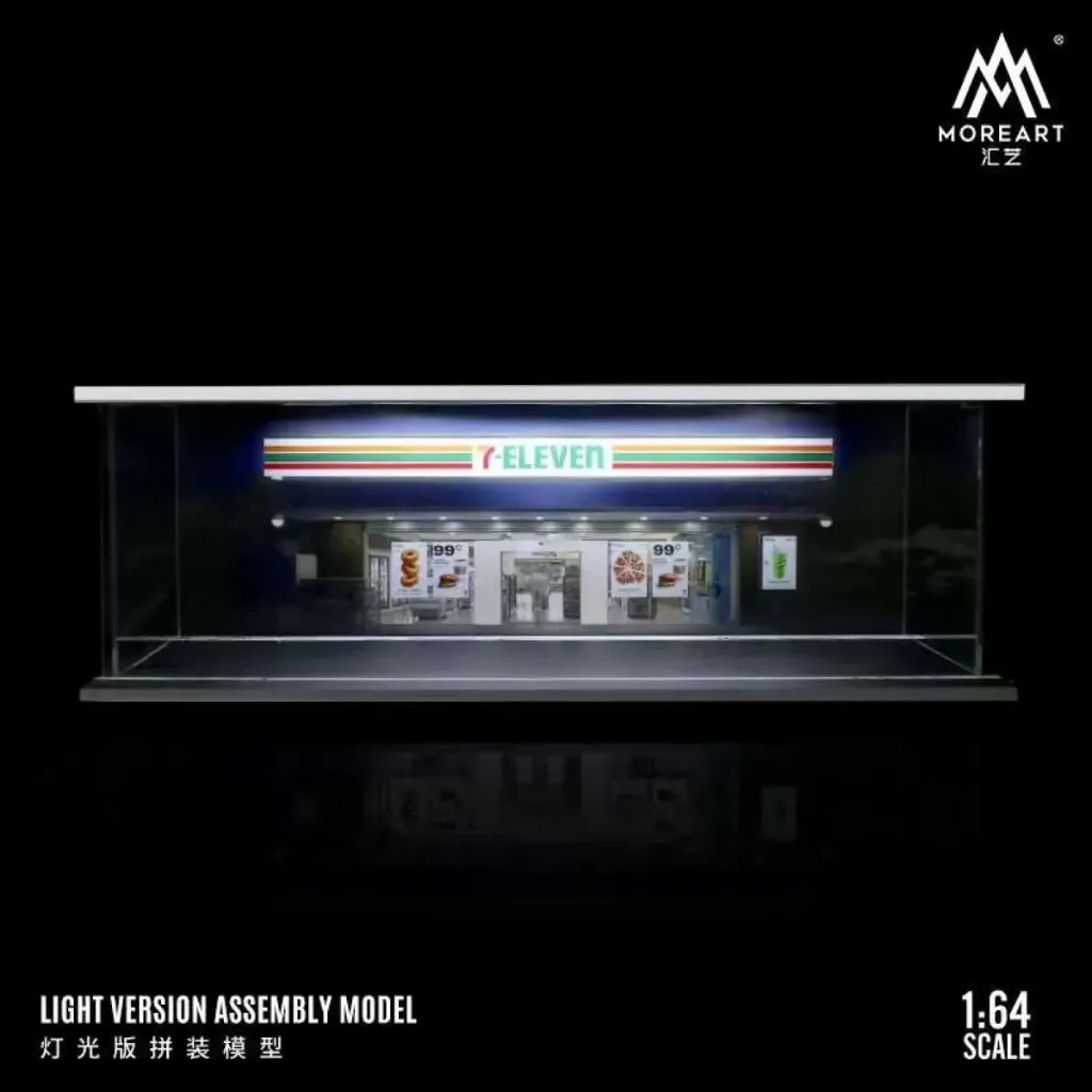 7-Eleven Diorama - LED-belysning - 1:64