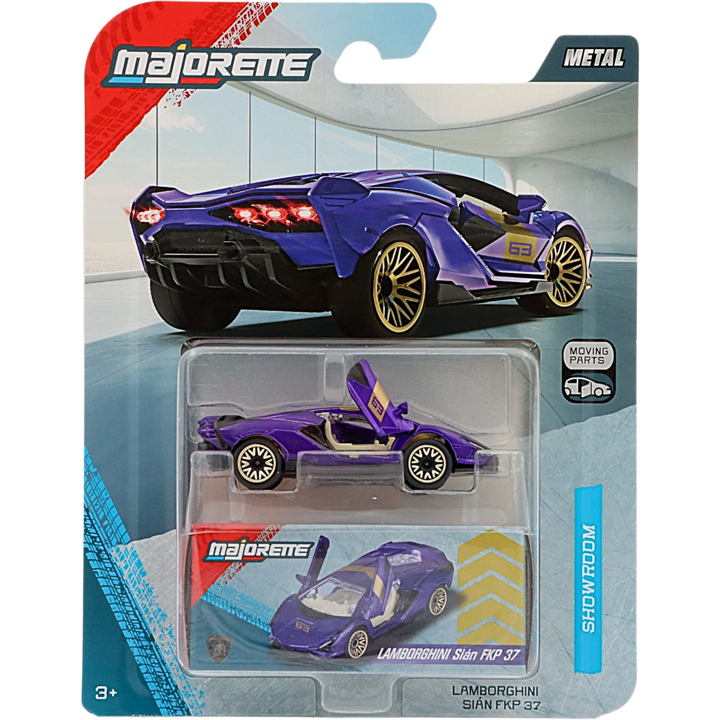 Lamborghini Sián FKP 37 - Lila - Showroom Deluxe Cars - Majorette - 7 cm