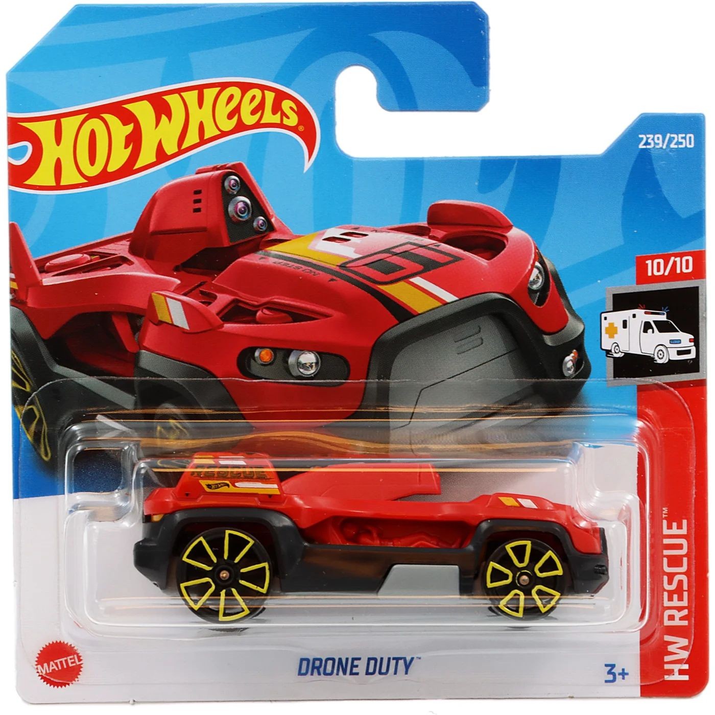 Drone Duty – HW Rescue – Röd – Hot Wheels