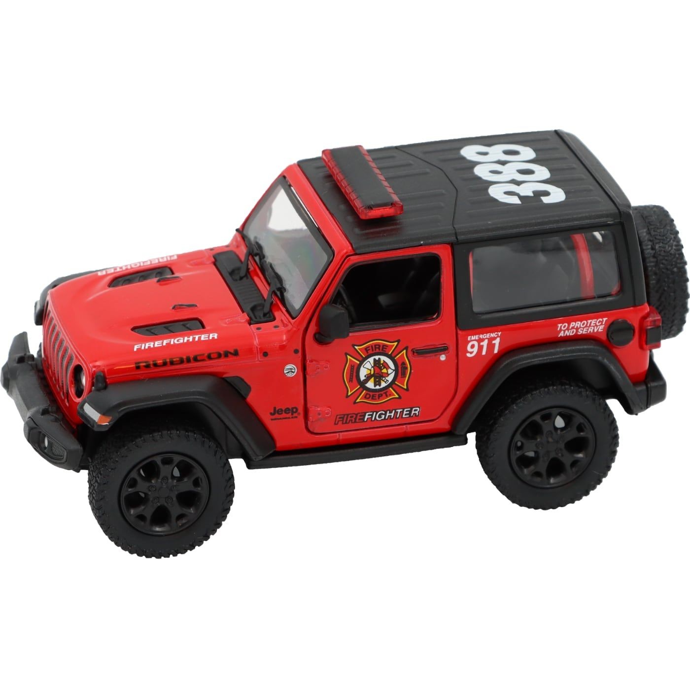 2018 Jeep Wrangler brandbil – Kinsmart – 1:34