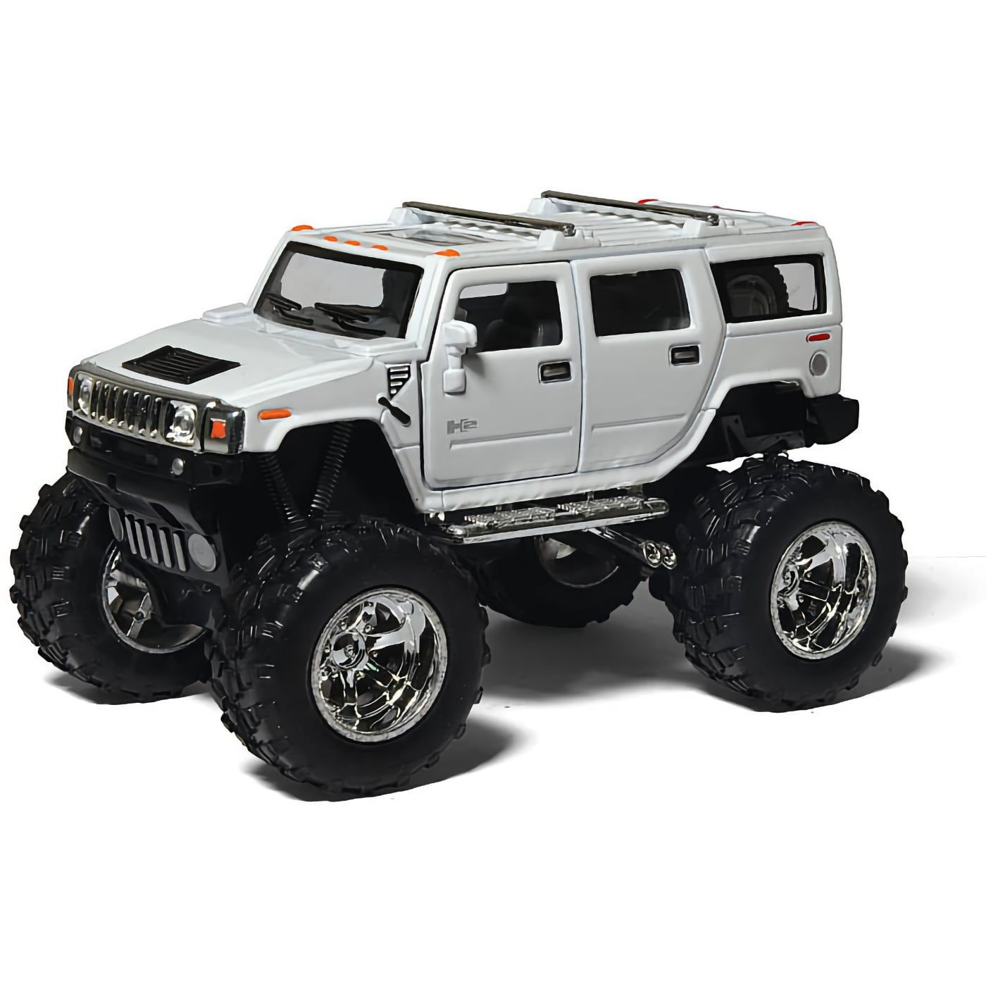 Läs mer om Kinsmart 2008 Hummer H2 SUV Off-road 1:40 - Röd