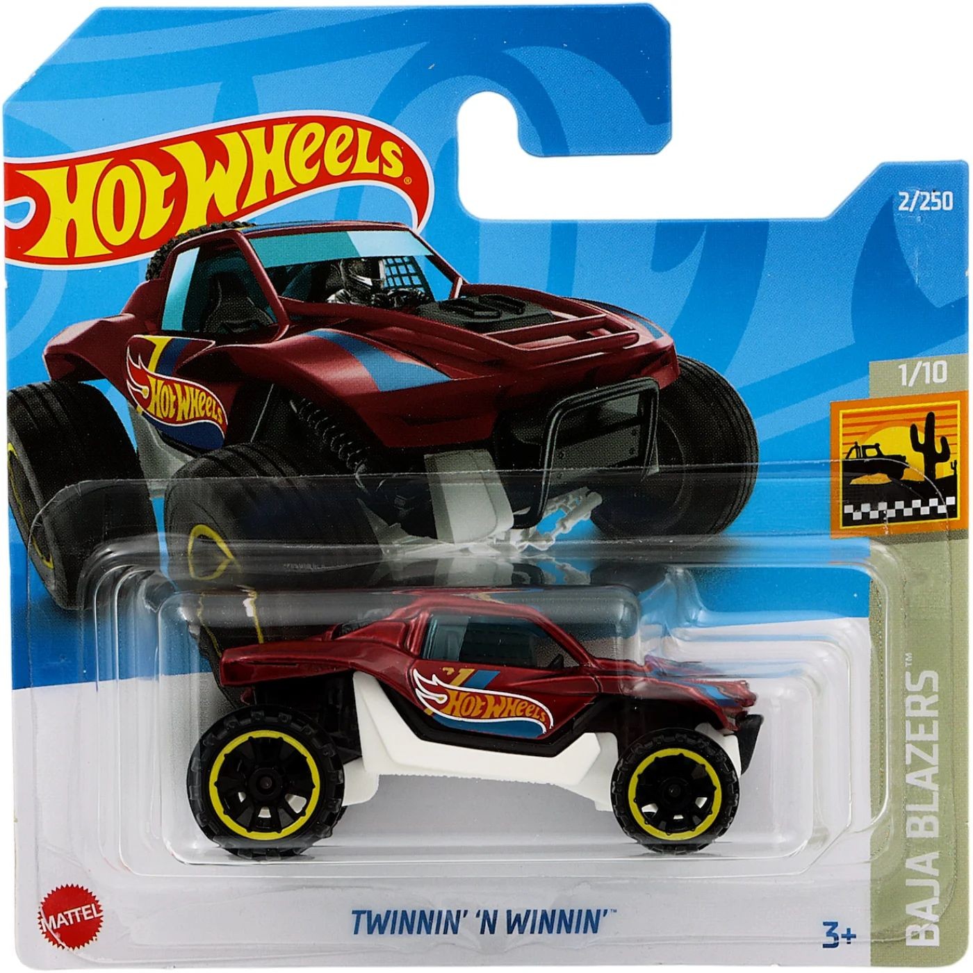 Läs mer om Twinnin n Winnin - Baja Blazers - Röd - Hot Wheels