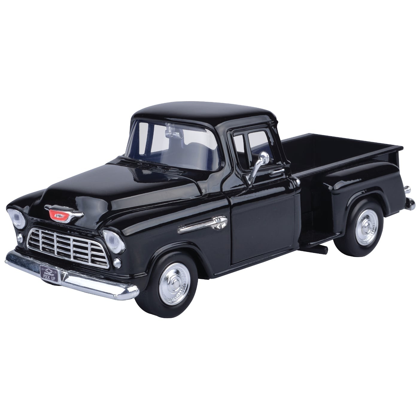 1955 Chevy 5100 Stepside – Svart – Motormax – 1:24