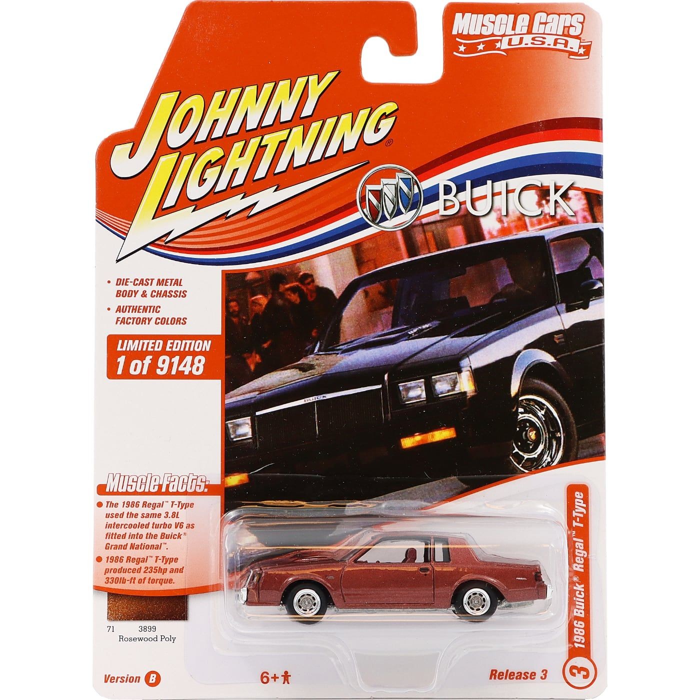 1986 Buick Regal T-Type – Johnny Lightning – 1:64